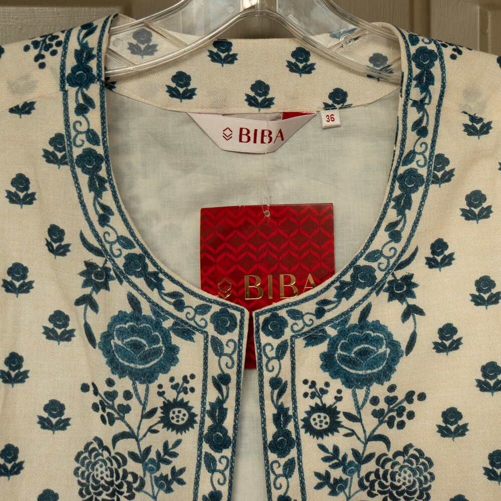 New Biba Block Print Bolero Jacket - Picture 4 of 11